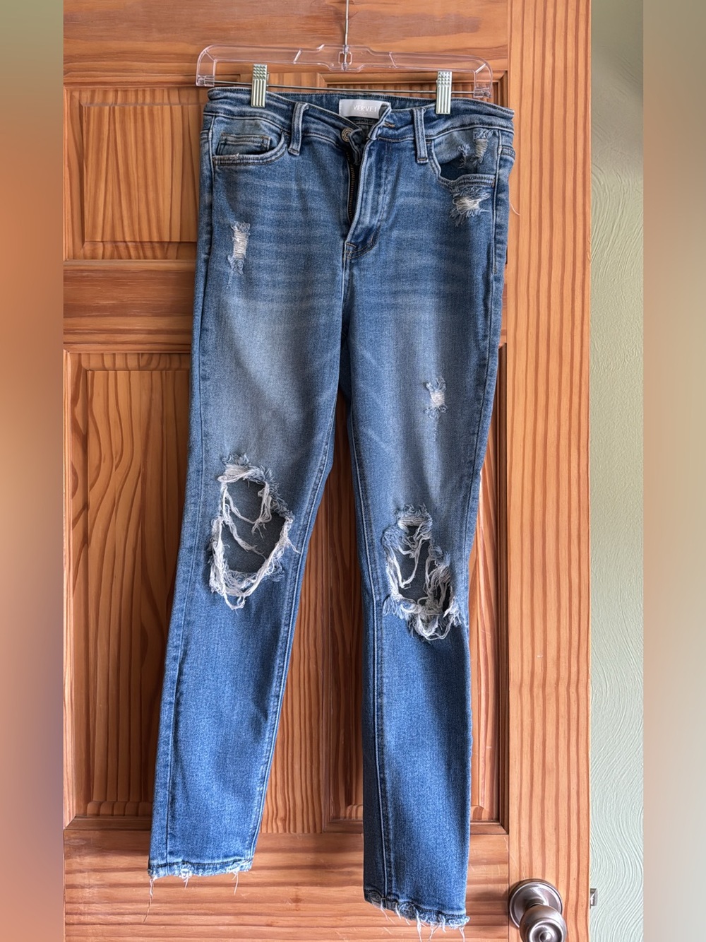Vervet Distressed High-Rise Women's Blue Jeans